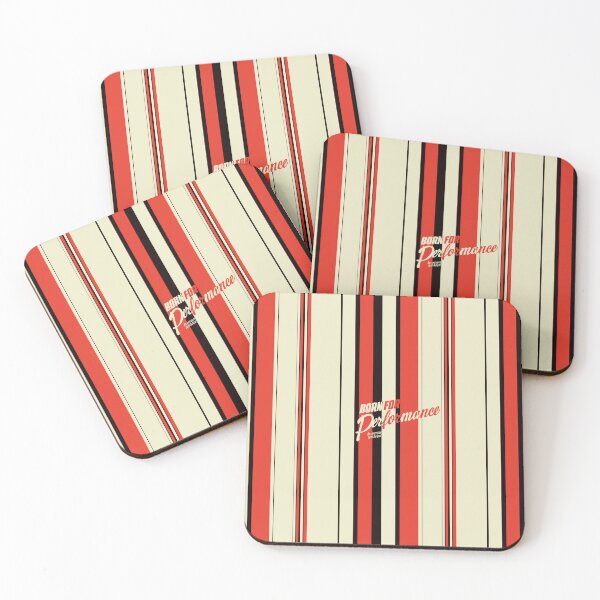 Item preview, Born for Performance – Bold Red Black Stripes Retro Racing Style Design designed and sold by WildHugeDot.