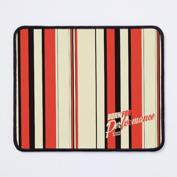 Item preview, Born for Performance – Bold Red Black Stripes Retro Racing Style Design designed and sold by WildHugeDot.