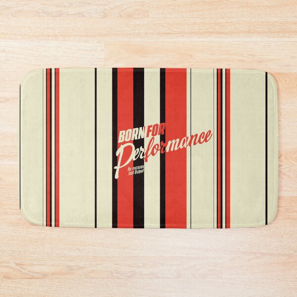 Item preview, Born for Performance – Bold Red Black Stripes Retro Racing Style Design designed and sold by WildHugeDot.