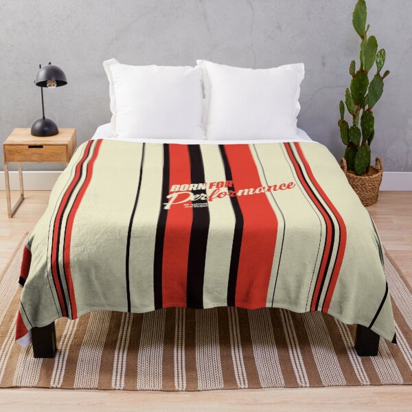Item preview, Born for Performance – Bold Red Black Stripes Retro Racing Style Design designed and sold by WildHugeDot.