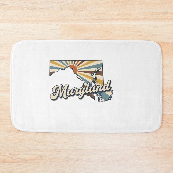Item preview, Maryland Retro Sunset State Silhouette – Vintage Distressed Design designed and sold by Paper Drip.