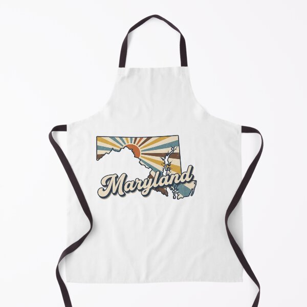 Item preview, Maryland Retro Sunset State Silhouette – Vintage Distressed Design designed and sold by Paper Drip.