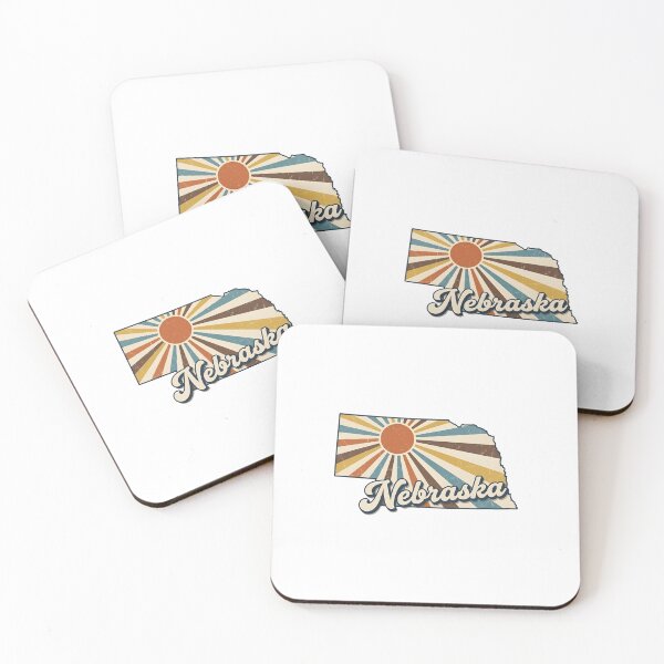Item preview, Nebraska Retro Sunset State Silhouette – Vintage Distressed Design designed and sold by Paper Drip.