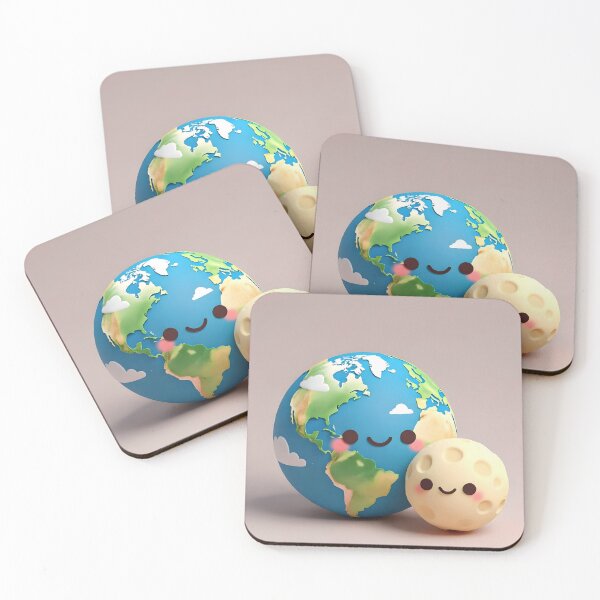 Item preview, Cute Earth and Moon Best Friends designed and sold by LunarVault.