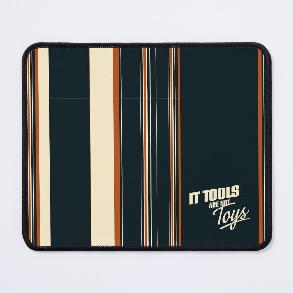 Item preview, IT Tools Are Not Toys – Retro Tech Stripes Minimalist Programmer Design designed and sold by WildHugeDot.
