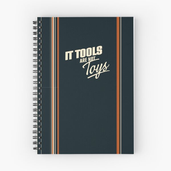 Item preview, IT Tools Are Not Toys – Retro Tech Stripes Minimalist Programmer Design designed and sold by WildHugeDot.