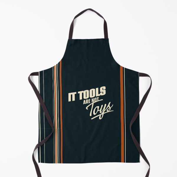 Item preview, IT Tools Are Not Toys – Retro Tech Stripes Minimalist Programmer Design designed and sold by WildHugeDot.