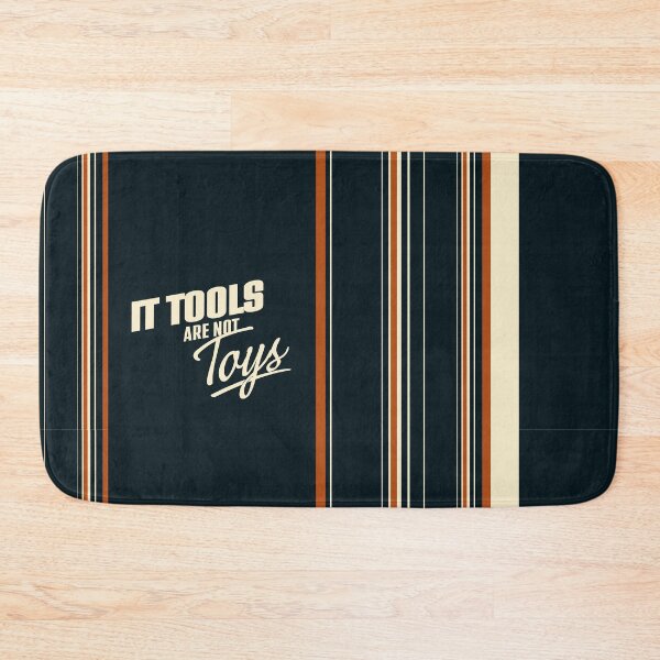 Item preview, IT Tools Are Not Toys – Retro Tech Stripes Minimalist Programmer Design designed and sold by WildHugeDot.