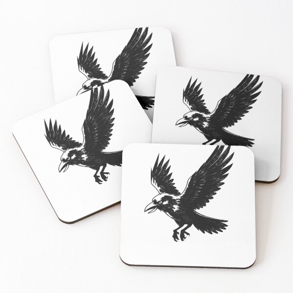 Aperçu de l'œuvre Karasu – Detailed Raven Line Art créée et vendue par Tomdrawings.