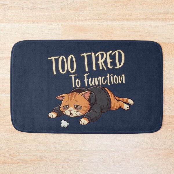 Item preview, Too Tired to Function Funny Cat – Relatable Burnout Lazy Mood Aesthetic designed and sold by MoonVibe-studio.