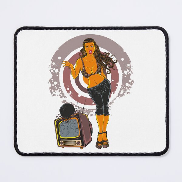 Item preview, RETRO GIRL + TV designed and sold by MKDSN.