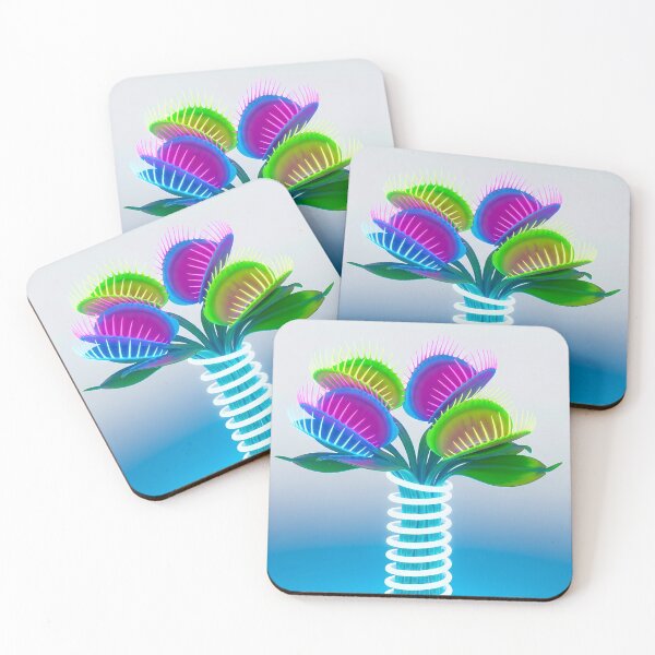 Item preview, Neon Cyber Venus Flytrap Mechanical Garden designed and sold by powersunlight.