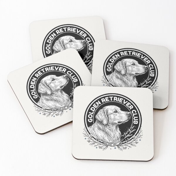 Item preview, Golden Retriever Club Heritage Logo - Winter Botanical Crest designed and sold by WitzkeCPH.