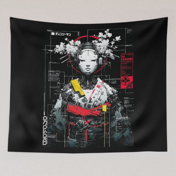 Artikelvorschau, Cyberpunk-Geisha-Cyborg entworfen und verkauft von ShurikenStar.