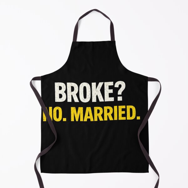 Item preview, Broke No Married Funny Marriage Shirt Husband Humor Sarcastic Relationship Tee designed and sold by VibeOffline Studio.