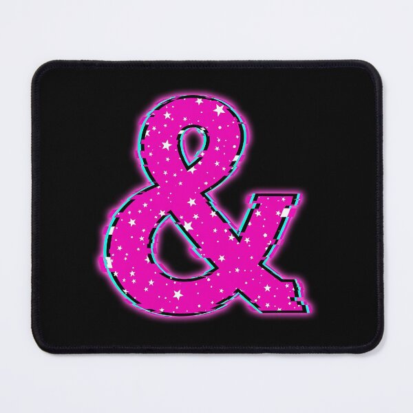 Item preview, Pink Glitch Ampersand Stars Symbol designed and sold by powersunlight.