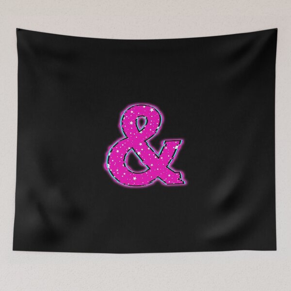 Item preview, Pink Glitch Ampersand Stars Symbol designed and sold by powersunlight.