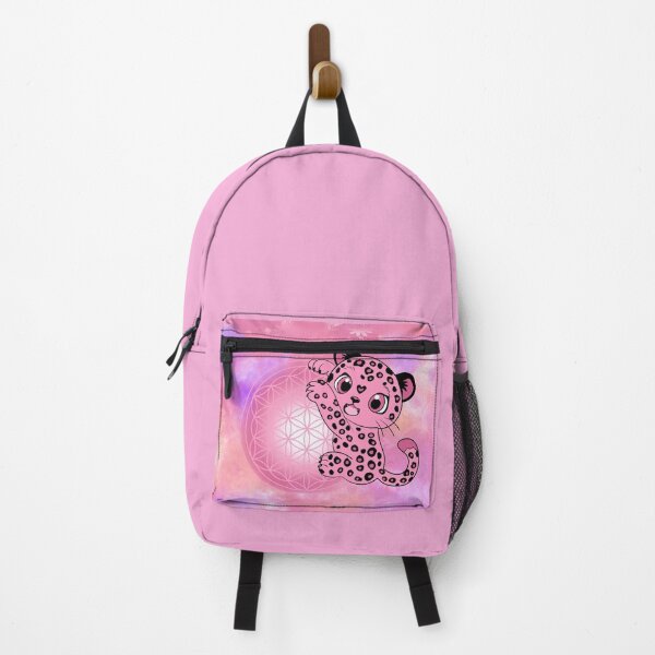 Item preview, Kawaii Pink Baby Leopard & Flower of Life – Cute and Feminine Design designed and sold by Le royaume des fleurs.
