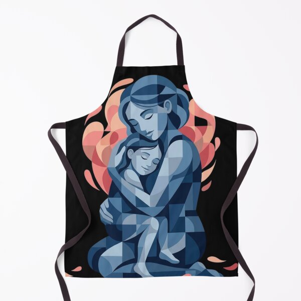 Item preview, Infinite Bond | Geometric Mother and Child Hug Illustration designed and sold by Zenvique Art.
