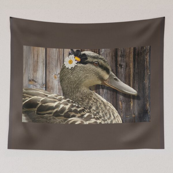 Item preview, Beautiful Brown Rouen Duck Art On Country Wood designed and sold by Sharon Cummings Art.