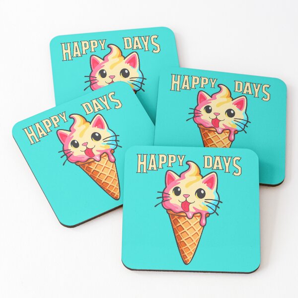 Item preview, HAPPY DAYS ICE CREAM CAT designed and sold by Moko7.