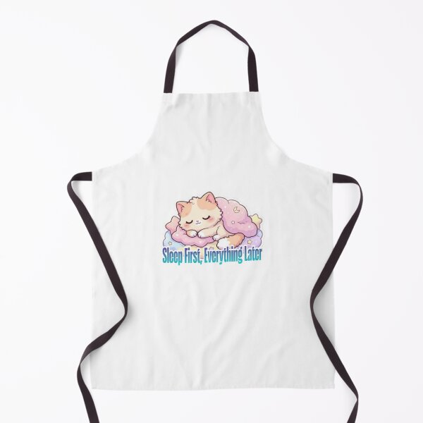 Item preview, Cute Sleeping Cat on Cloud – Sleep First, Everything Later kawaii Design designed and sold by Ace01st.