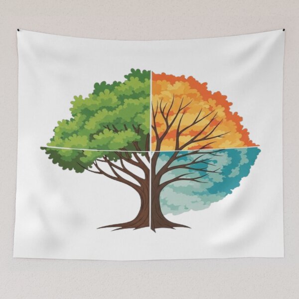 Item preview, Seasons of Life – Four Seasons Tree Design designed and sold by Cristhian Almanza.