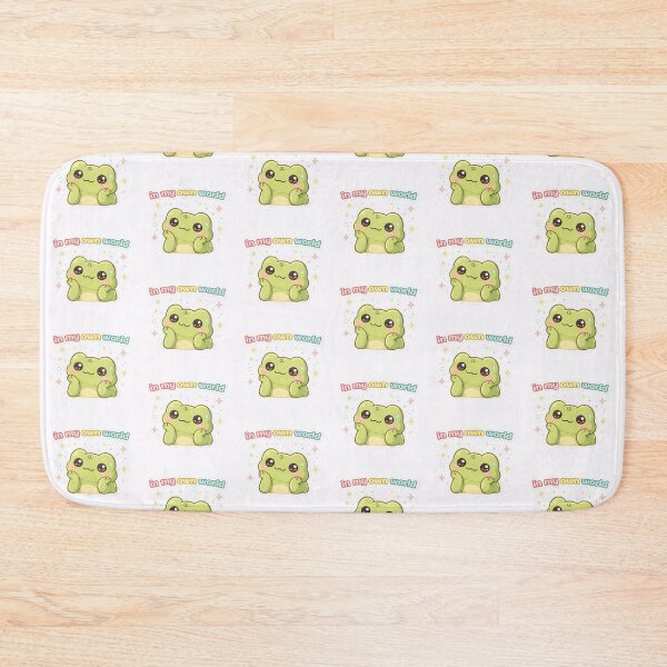 Item preview, Dreamy Kawaii Frog “In My Own World” | Cute Dreamy Frog Sticker designed and sold by AidaAviles.