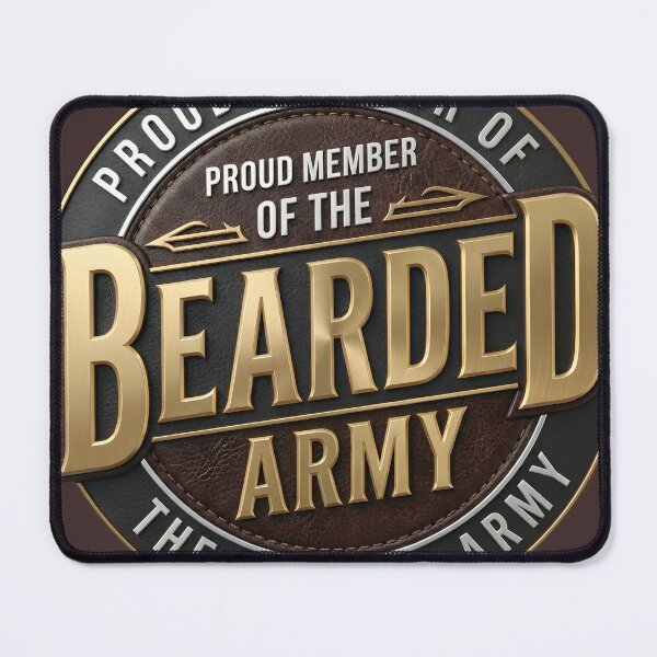 Item preview, The Bearded Army (Leather Look) designed and sold by TwoFrothyBeards.