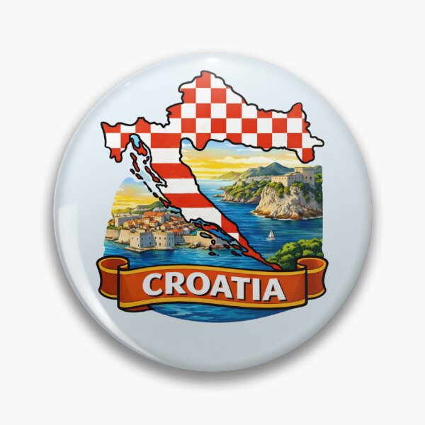 Item preview, Croatia Map - Dubrovnik Coast designed and sold by Myra365Art.