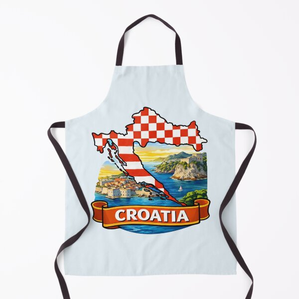 Item preview, Croatia Map - Dubrovnik Coast designed and sold by Myra365Art.