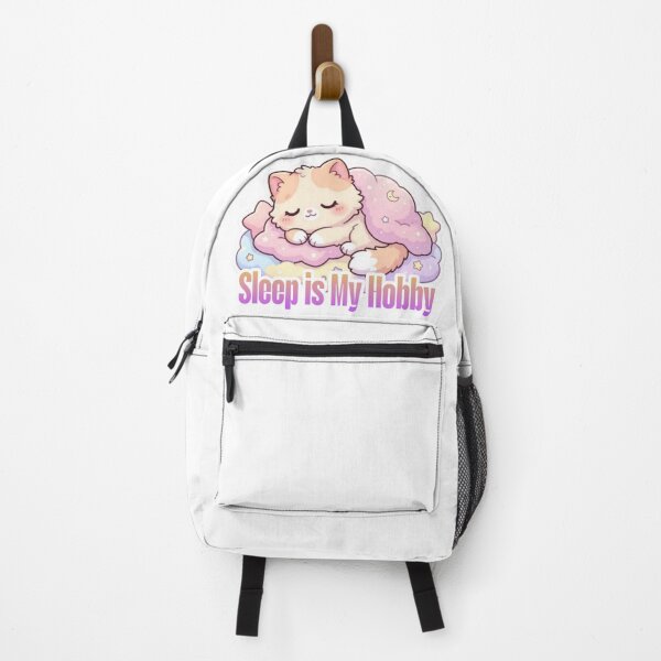 Item preview, Cute Sleeping Cat on Cloud – Sleep is My Hobby Kawaii Design designed and sold by Ace01st.