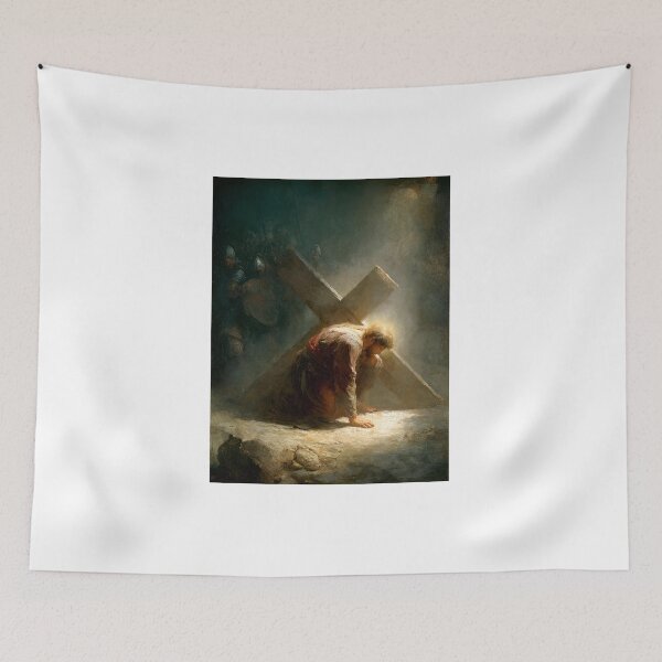 Item preview, 3rd Station of the Cross - Jesus Falls the First Time designed and sold by Oldetimemercan.