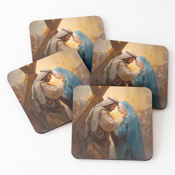 Item preview, 4th Station of the Cross -Jesus Meets His Mother designed and sold by Oldetimemercan.
