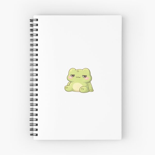 Item preview, Kawaii Frog Copy “No Thoughts Just Vibes” | Relaxed Cute Frog Sticker designed and sold by AidaAviles.