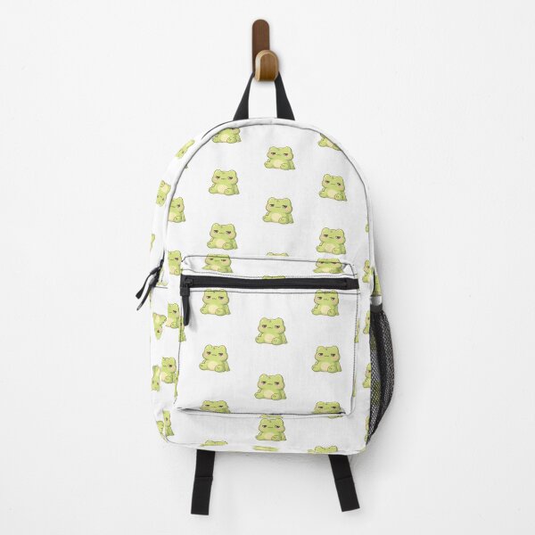 Item preview, Kawaii Frog Copy “No Thoughts Just Vibes” | Relaxed Cute Frog Sticker designed and sold by AidaAviles.