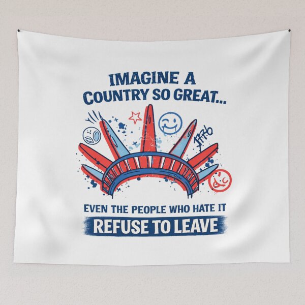 Item preview, Imagine A Country So Great - Vibrant Liberty Statue Art designed and sold by Ali-printshop.