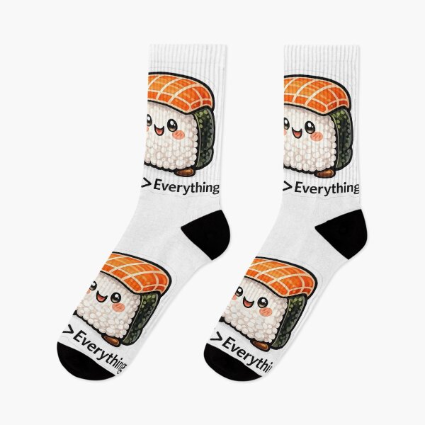 Item preview, Sushi Greater Than Everything Funny Kawaii Design designed and sold by MarinaBlackArt.