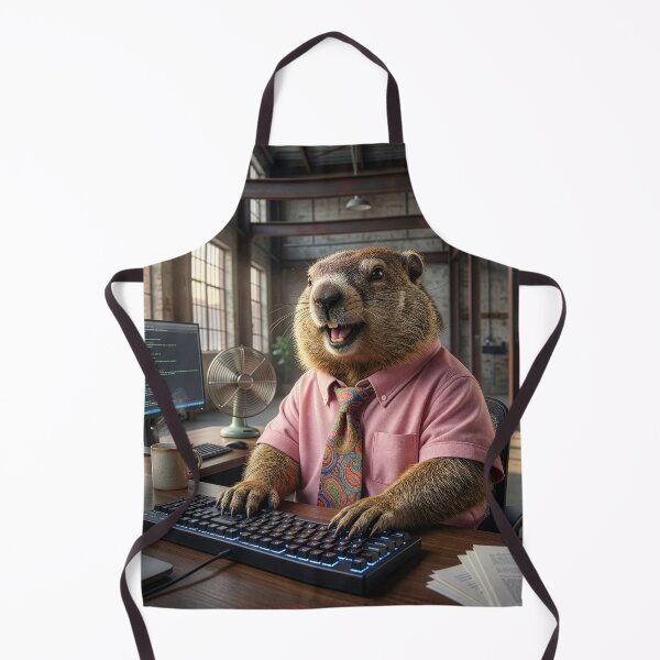 Item preview, Happy Office Woodchuck Loves His Job  designed and sold by Tridentulus.