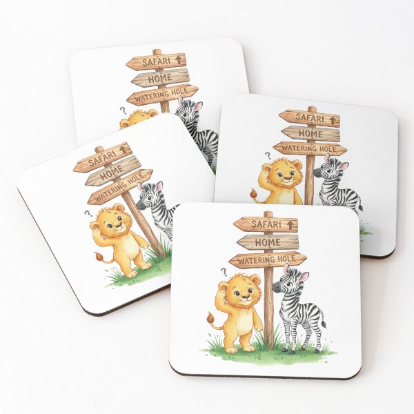 Item preview, Cute Safari Friends Signpost designed and sold by MKDSN.