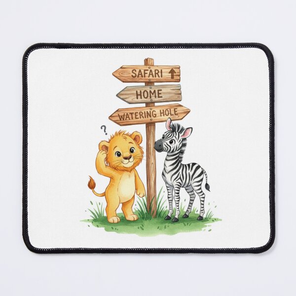 Item preview, Cute Safari Friends Signpost designed and sold by MKDSN.