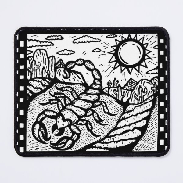 Item preview, Zodiac Sign Scorpio Greyscale Desert Scorpion designed and sold by KayTurtless.