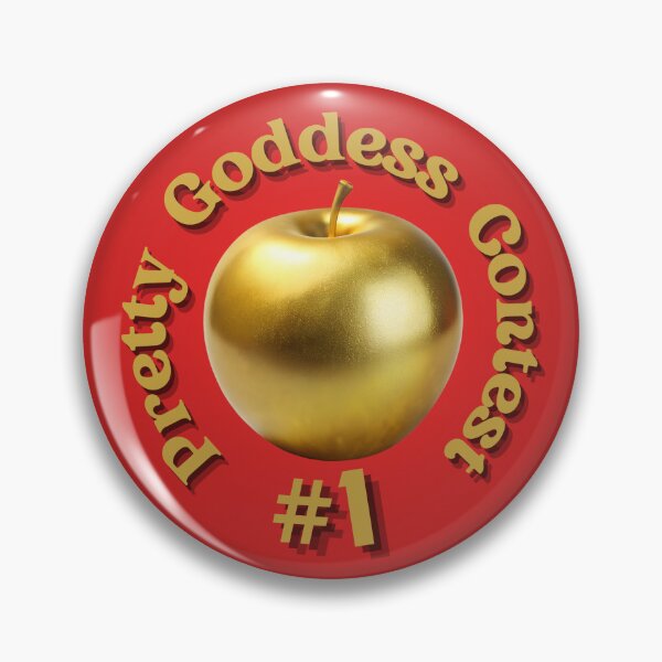 Item preview, Pretty Goddess Contest pin - red designed and sold by AncHist101.