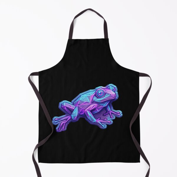 Item preview, Galactic Geometric Frog – Neon Crystal Sticker for Futuristic Nature Lovers designed and sold by bsbd-action.