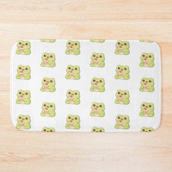 Item preview, Kawaii Frog with “Little Treat” Dessert | Cute Happy Frog designed and sold by AidaAviles.