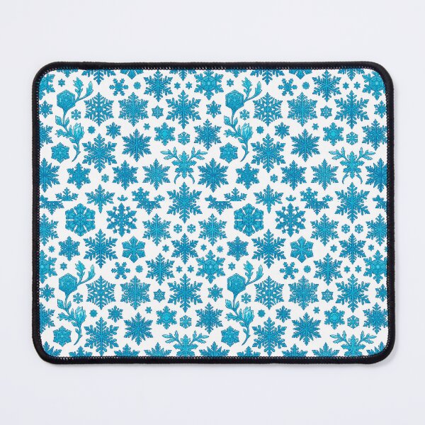 Item preview, Elegant Blue Snowflake Pattern - Winter Frost Design designed and sold by edstorebeaches.