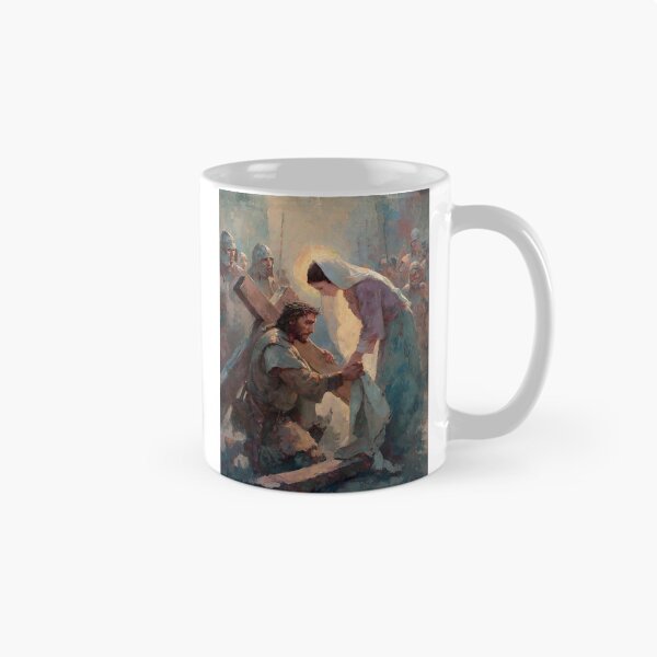 Item preview, 6th Station of the Cross - Veronica Wipes the Face of Jesus designed and sold by Oldetimemercan.
