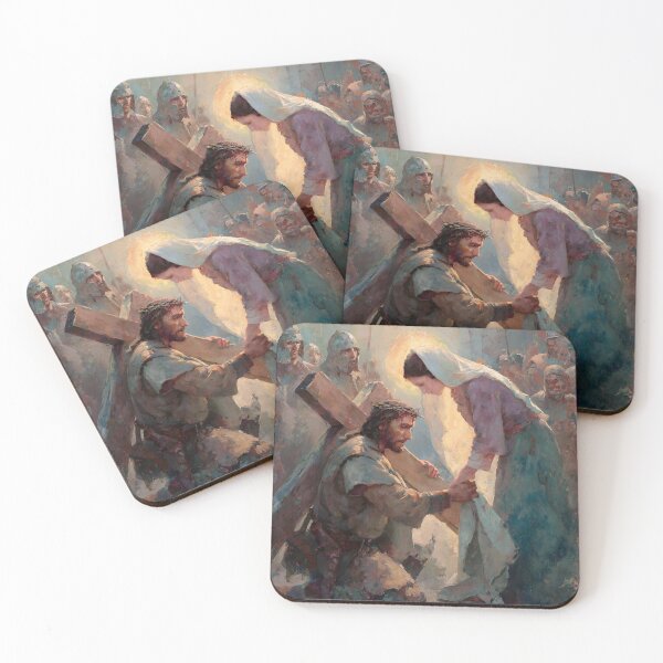 Item preview, 6th Station of the Cross - Veronica Wipes the Face of Jesus designed and sold by Oldetimemercan.