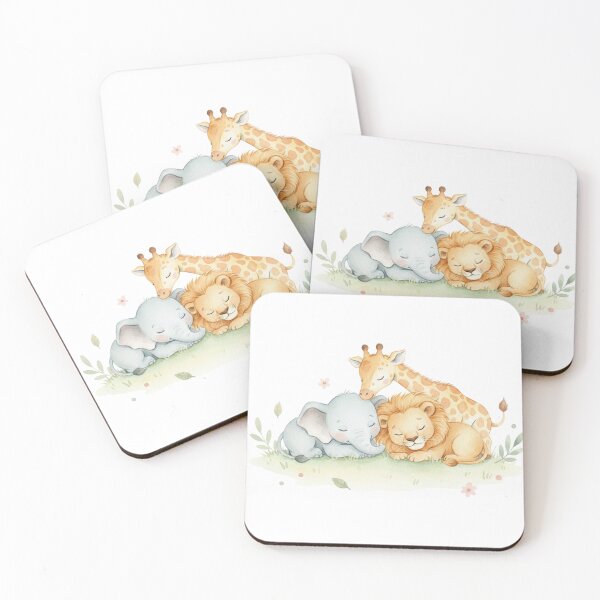 Item preview, Cute Sleeping Safari Animals designed and sold by MKDSN.