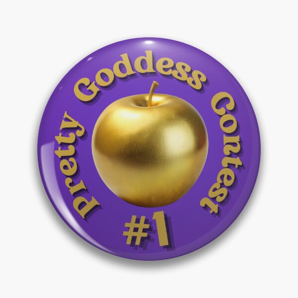 Item preview, Pretty Goddess Contest pin - purple designed and sold by AncHist101.